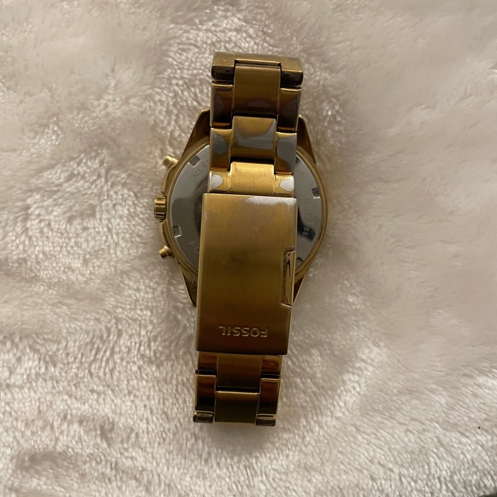 Fossil - Decker ES3352 Women's SS Gold Tone Analog Dial Quartz Wrist Watch - Picture 3 of 3